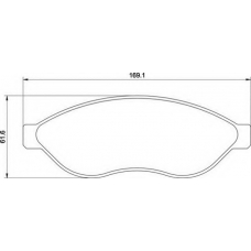 363700201657 MAGNETI MARELLI Комплект тормозных колодок, дисковый тормоз