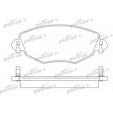 PBP1425 PATRON Комплект тормозных колодок, дисковый тормоз