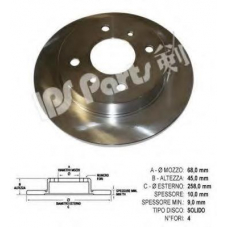 IBP-1015 IPS Parts Тормозной диск