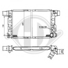 8501796 DIEDERICHS Радиатор, охлаждение двигателя