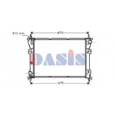 090004N AKS DASIS Радиатор, охлаждение двигателя