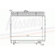 62800 NISSENS Радиатор, охлаждение двигателя