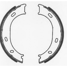 BS1128 QUINTON HAZELL Комплект тормозных колодок, стояночная тормозная с