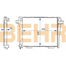 2109336 BEHR Radiator