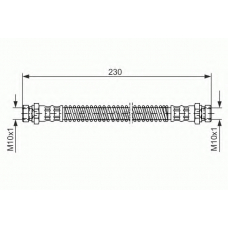 1 987 476 019 BOSCH Тормозной шланг