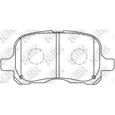 PN1302 NiBK Комплект тормозных колодок, дисковый тормоз