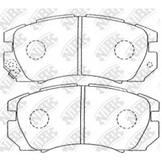 PN7247 NiBK Комплект тормозных колодок, дисковый тормоз