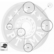 SK-1302 OPTIMAL Комплект ремня грм