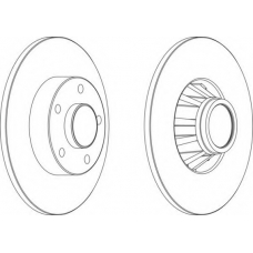 DDF1498-1 FERODO Тормозной диск