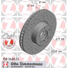 150.3406.52 ZIMMERMANN Тормозной диск