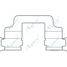 KIT1056 APEC Комплектующие, тормозные колодки