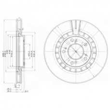 BG3796 DELPHI Тормозной диск