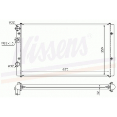 65233A NISSENS Радиатор, охлаждение двигателя