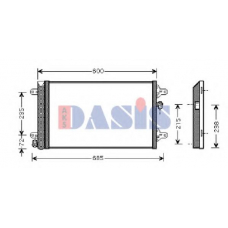 092710N AKS DASIS Конденсатор, кондиционер