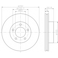 8DD 355 112-101 HELLA PAGID Тормозной диск