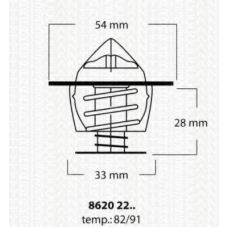 8620 2291 TRISCAN Термостат, охлаждающая жидкость