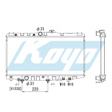 PA010728 KOYO P-tank corrugate-fin ass'y