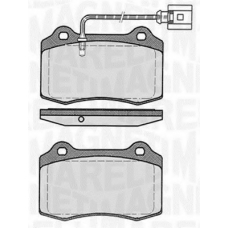 363916060554 MAGNETI MARELLI Комплект тормозных колодок, дисковый тормоз