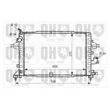 QER2468 QUINTON HAZELL Радиатор, охлаждение двигателя