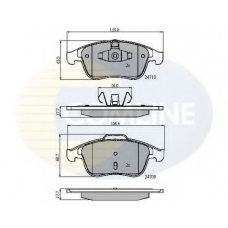 CBP01725 COMLINE Комплект тормозных колодок, дисковый тормоз