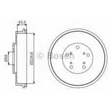 0 986 477 231 BOSCH Тормозной барабан