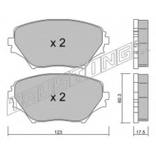 445.0 TRUSTING Комплект тормозных колодок, дисковый тормоз