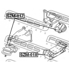 SZM-017 FEBEST Подвеска, двигатель