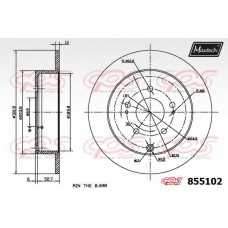 855102.6980 MAXTECH Тормозной диск