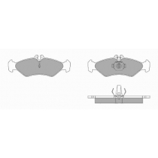 689 SIMER Комплект тормозных колодок, дисковый тормоз