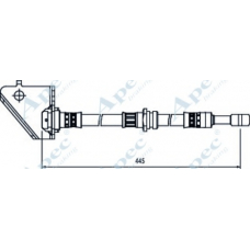 HOS4022 APEC Тормозной шланг