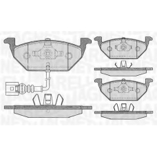 363916060132 MAGNETI MARELLI Комплект тормозных колодок, дисковый тормоз