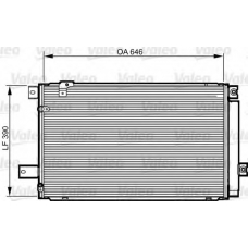 814213 VALEO Конденсатор, кондиционер