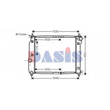 510068N AKS DASIS Радиатор, охлаждение двигателя