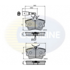 CBP1874 COMLINE Комплект тормозных колодок, дисковый тормоз