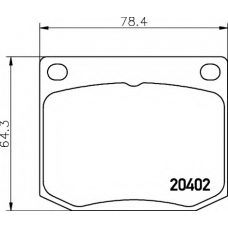 8DB 355 017-381 HELLA Комплект тормозных колодок, дисковый тормоз