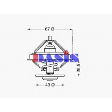751873N AKS DASIS Термостат, охлаждающая жидкость
