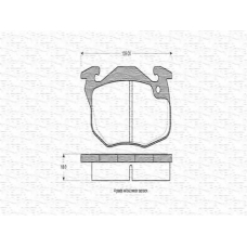 430216170215 MAGNETI MARELLI Комплект тормозных колодок, дисковый тормоз