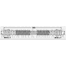 BBH6329 BORG & BECK Тормозной шланг