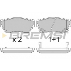 BP2511 BREMSI Комплект тормозных колодок, дисковый тормоз