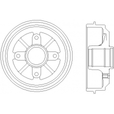 MBD035 MINTEX Тормозной барабан