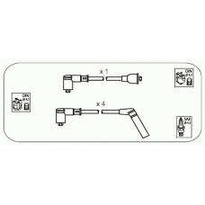 JP363 JANMOR Комплект проводов зажигания
