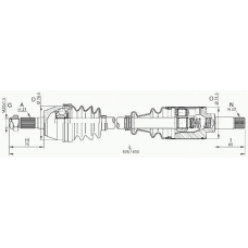 DRS6004.00 OPEN PARTS Приводной вал