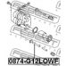 0874-G12LOWF FEBEST Направляющий болт, корпус скобы тормоза