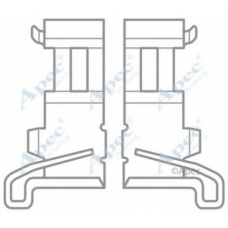 KIT1048 APEC Комплектующие, тормозные колодки