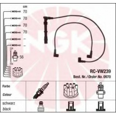 0970 NGK Комплект проводов зажигания
