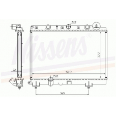 64306A NISSENS Радиатор, охлаждение двигателя