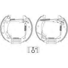 8DB 355 005-061 HELLA Комплект тормозных колодок