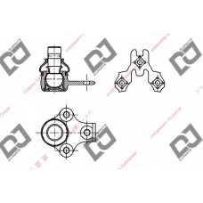 DB1266 DJ PARTS Несущий / направляющий шарнир