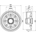 MBD056 MINTEX Тормозной барабан