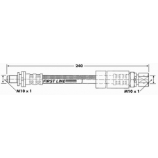 FBH6848 FIRST LINE Тормозной шланг